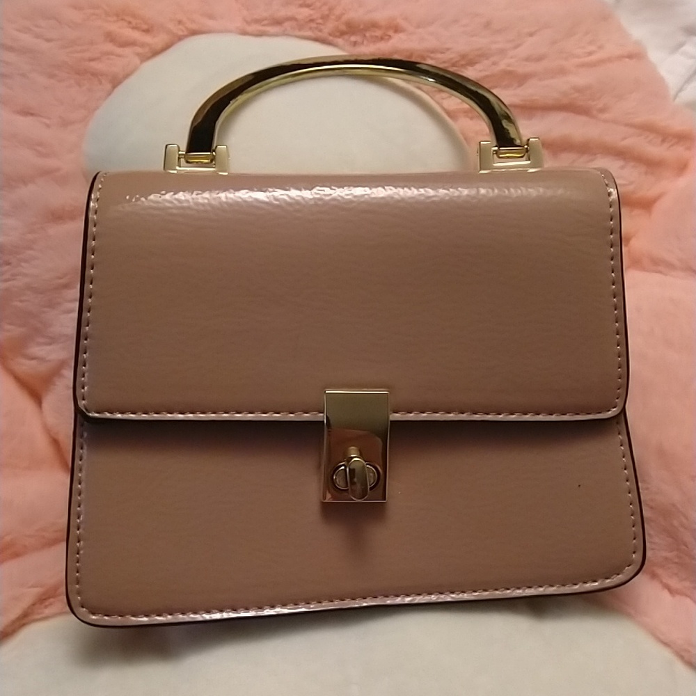 Topshop Pink Top Handle Handbag w D-rings for Optional Strap (Not Included)
